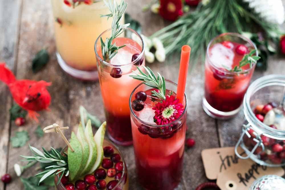 Holiday themed mixology cocktail making class